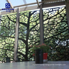 Decorative Perforated Tree Pattern Aluminum Sheet Metal Security Fencing